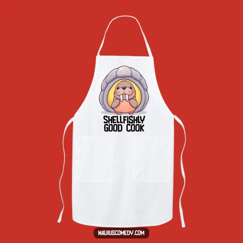 Funny Walrus Kitchen Apron, Humorous Chef Gift for Culinary Adventures