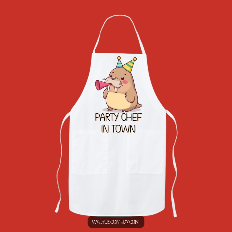 Funny Party Walrus Apron - Celebration Chef Wear, Perfect Funny Gift!