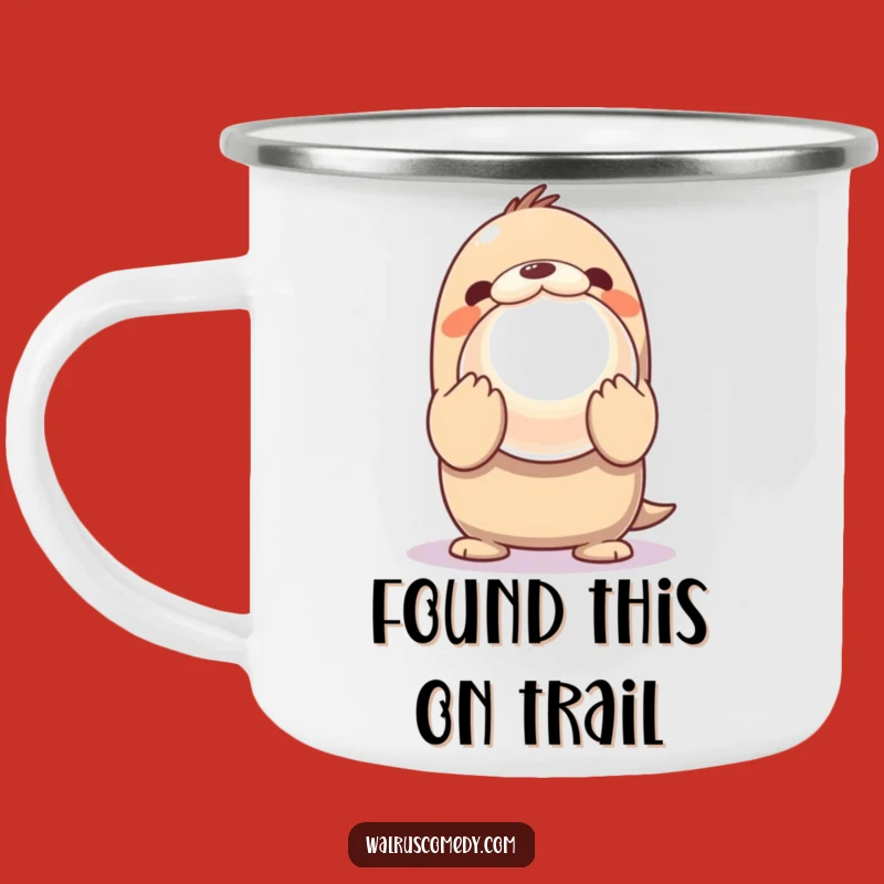 Funny Walrus Pearl Camping Mug - Ocean Explorer, Rugged Funny Gift
