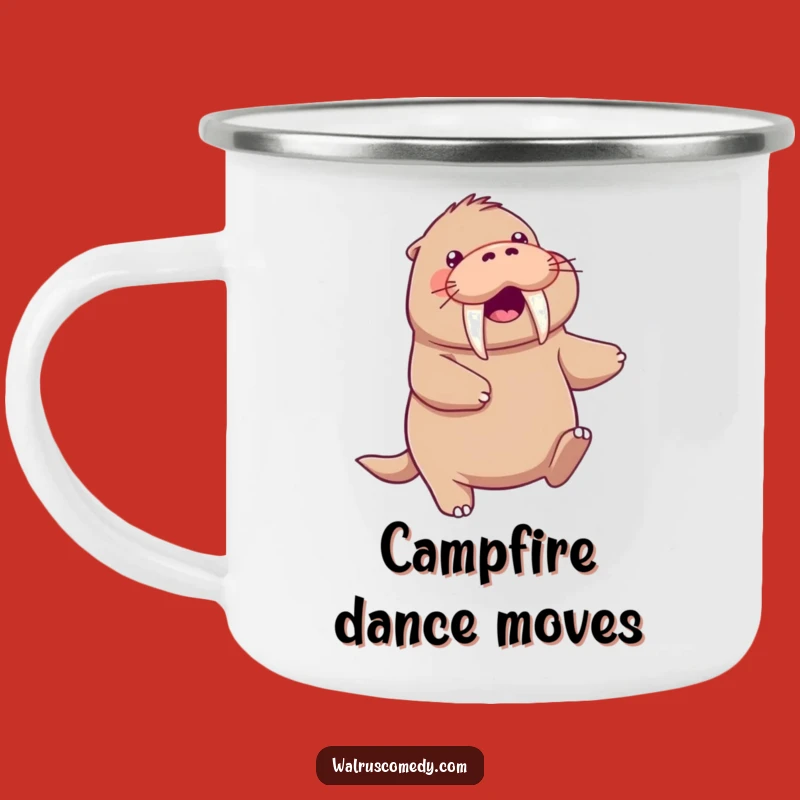 Funny Kawaii Walrus Camp Mug - Dance Under the Stars!