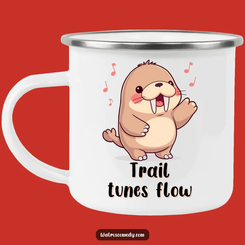 Funny Kawaii Walrus Campfire Mug - Music Under the Stars!