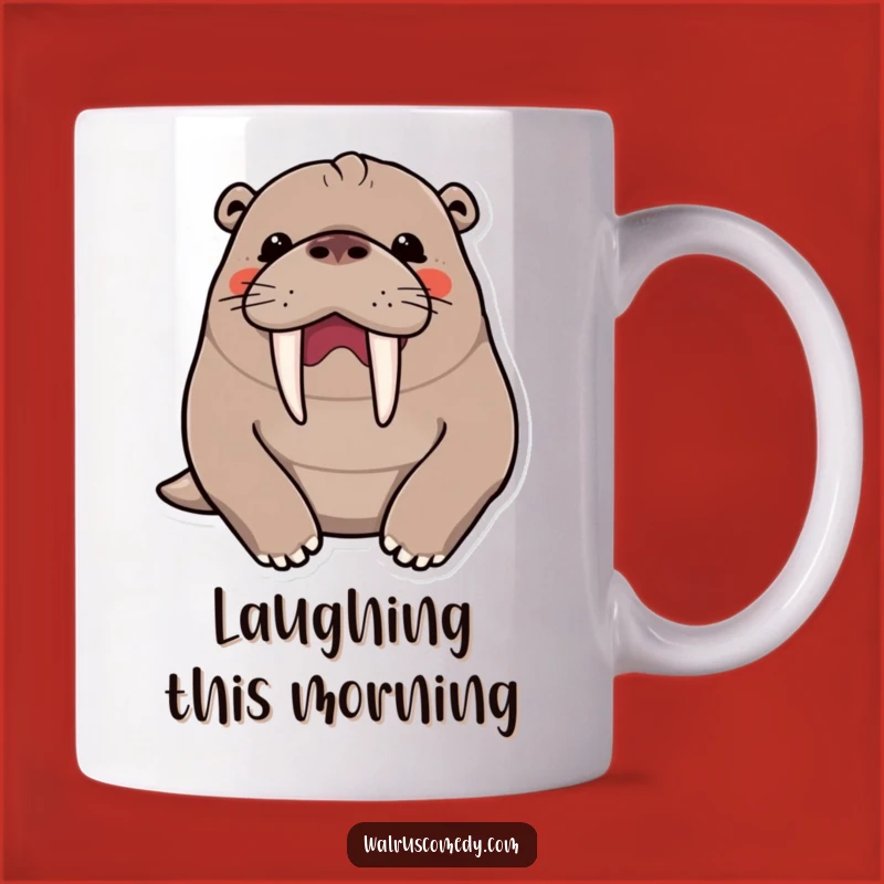 Funny Kawaii Walrus Chuckle Mug - Best Belly Laugh Gift!