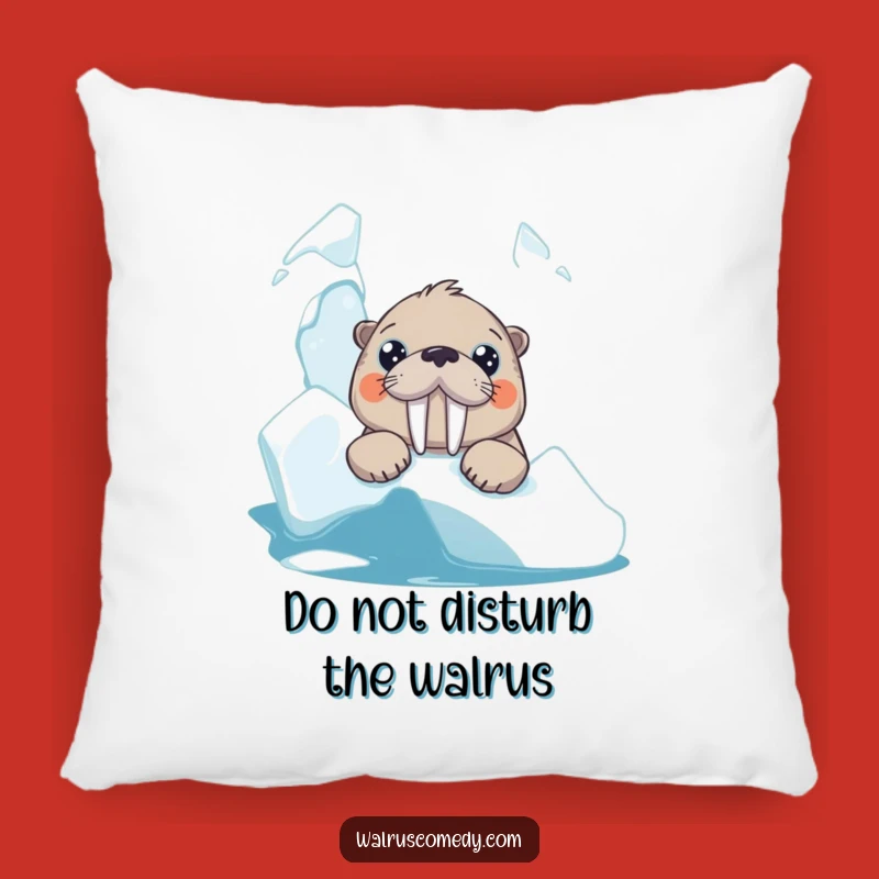 Funny Curious Walrus Pillow - Big Eyed Comfort, Adorable & Hilarious Accent Gift