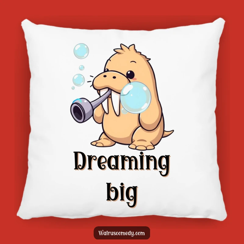 Soft Funny Walrus Bubble Pillow - Snuggle Up with Playful Dreams!