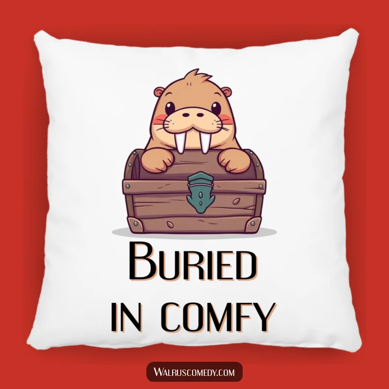 Funny Curious Walrus Pillow: Cozy Mystery for Your Home!