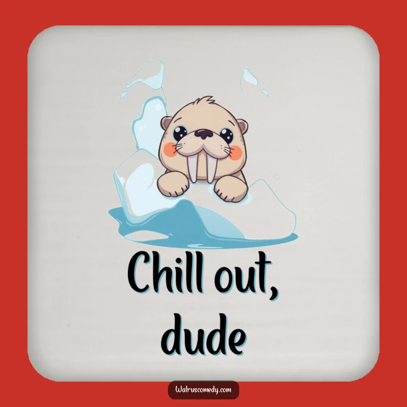 Funny Curious Walrus Coaster - Big Eyed Protection, Adorable & Hilarious Bar Gift