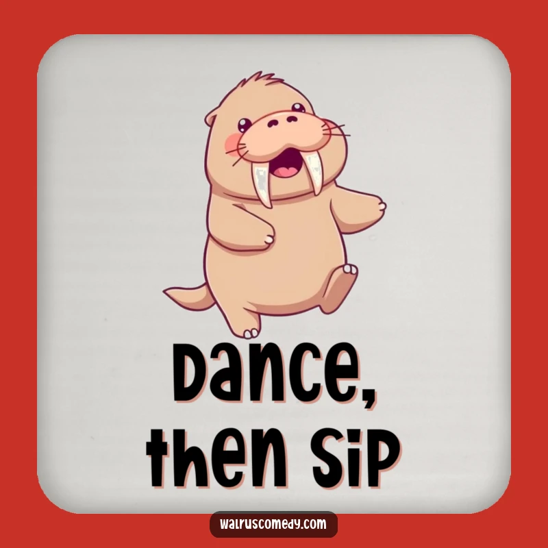 Funny Kawaii Walrus Coaster - Protect with Playful Moves!