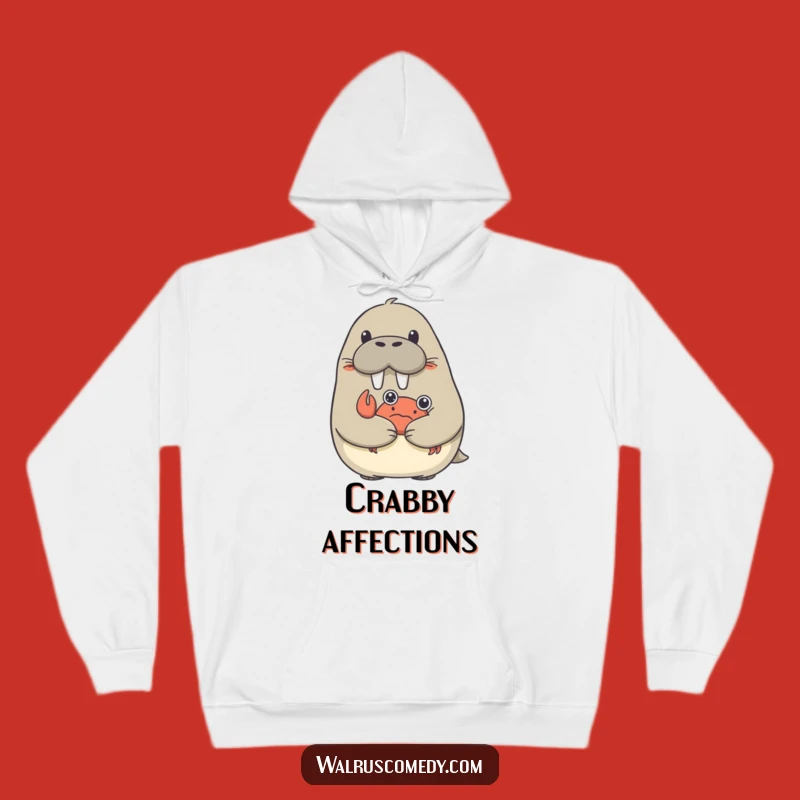 Cozy Funny Walrus Hug Hoodie - Warmth and Unexpected Affection