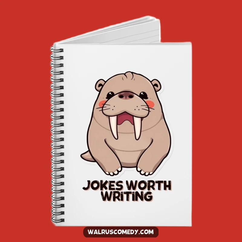 Funny Kawaii Walrus Notebook - Write Down Your Laughs!