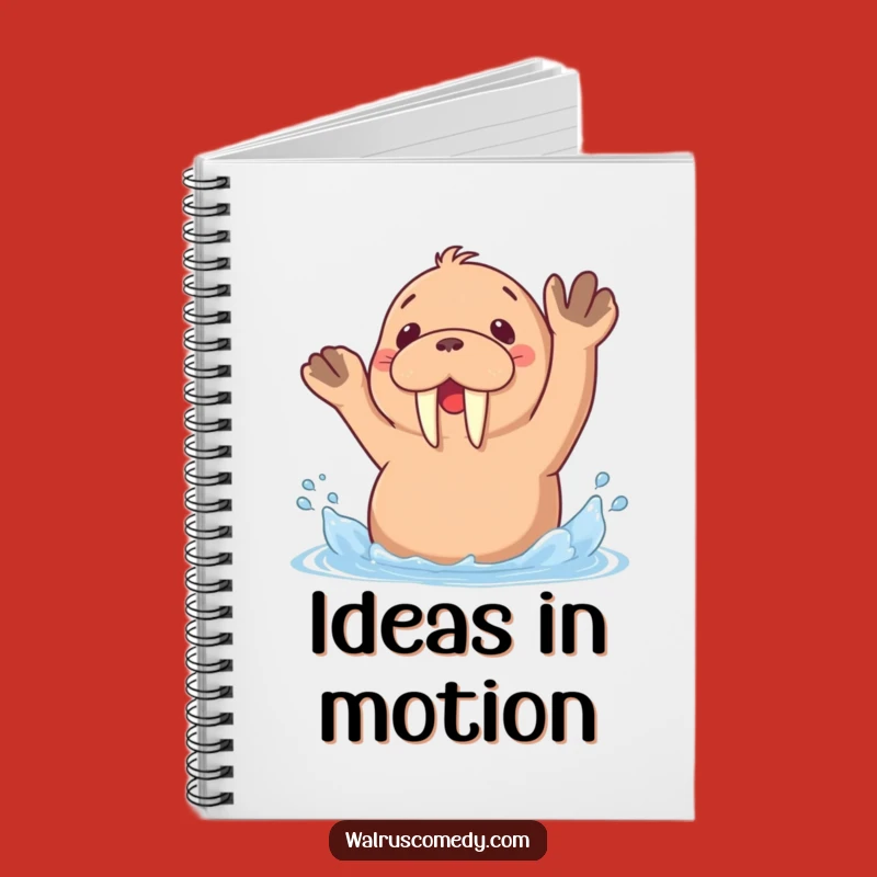 Funny Kawaii Walrus Splashing Notebook: Jot Down Your Splashiest Ideas!
