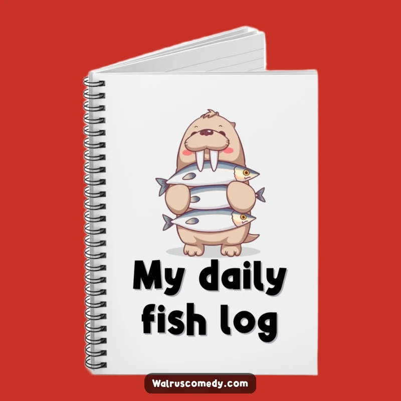 Funny Walrus Fish Balancing Notebook: Hilarious Journal for Ideas and Doodles