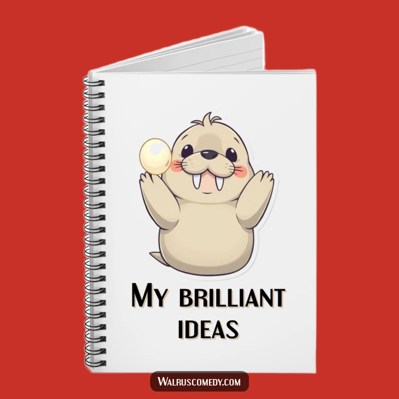 Funny Smiling Walrus Notebook: Jot Down Your Treasures!