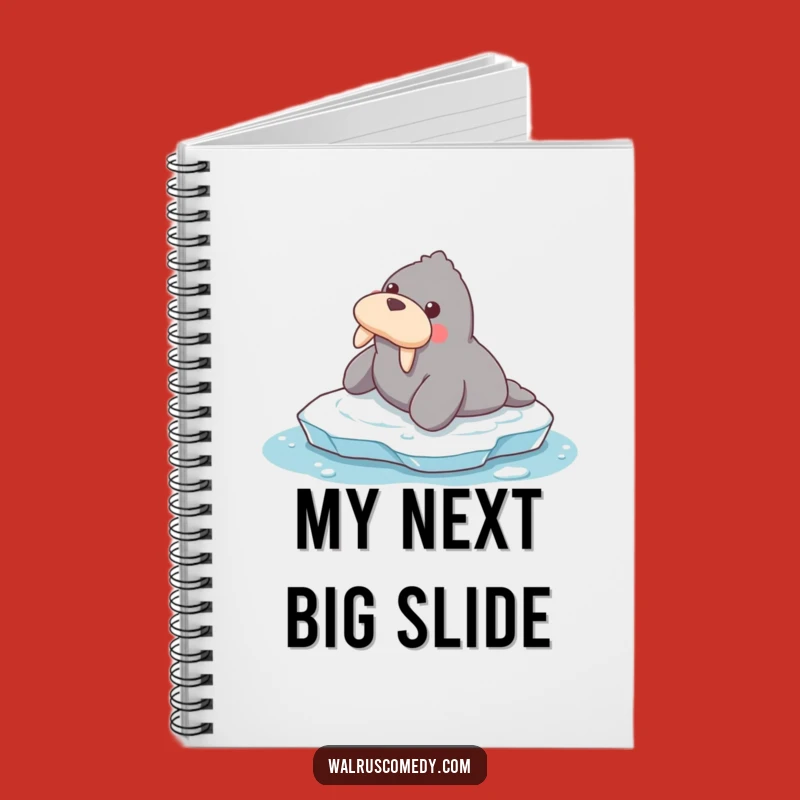 Funny Walrus Sliding Notebook: Arctic Journal Gift