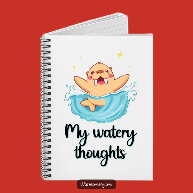 Funny Walrus Diving Wave Notebook: Hilarious Journal for Ocean Lovers