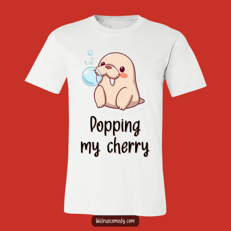 Funny Kawaii Walrus Bubble T-Shirt: Unexpected Fun Funny Gift!