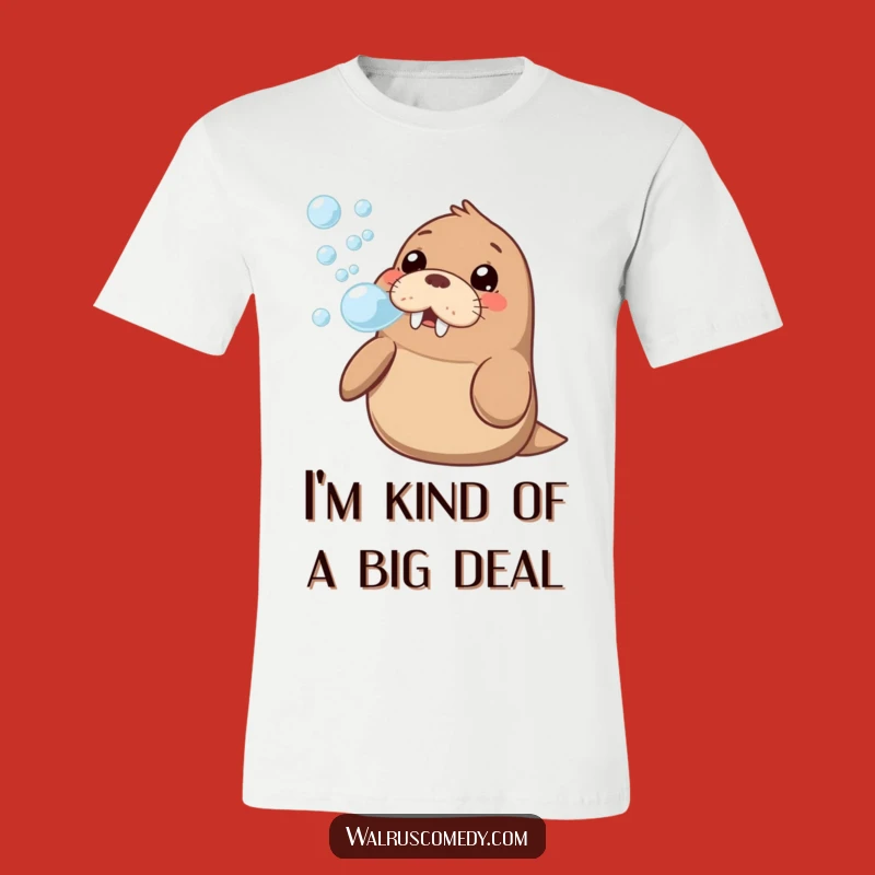Funny Kawaii Walrus Bubble Tee: Adorable & Hilarious Gift for a Good Laugh