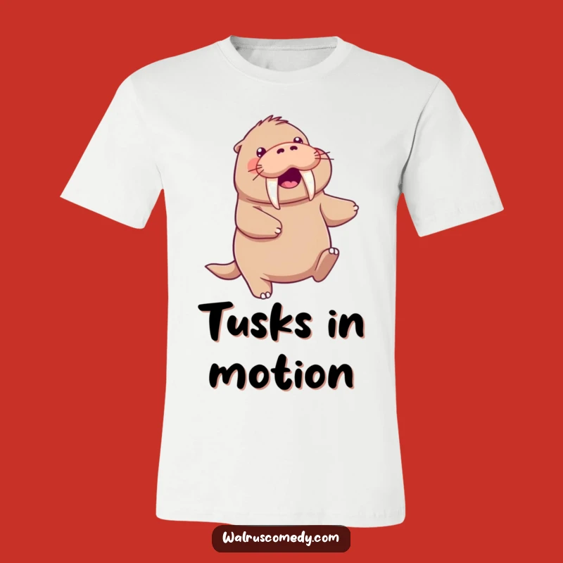 Funny Kawaii Walrus Dance T-Shirt - Tusk-tastic Moves!