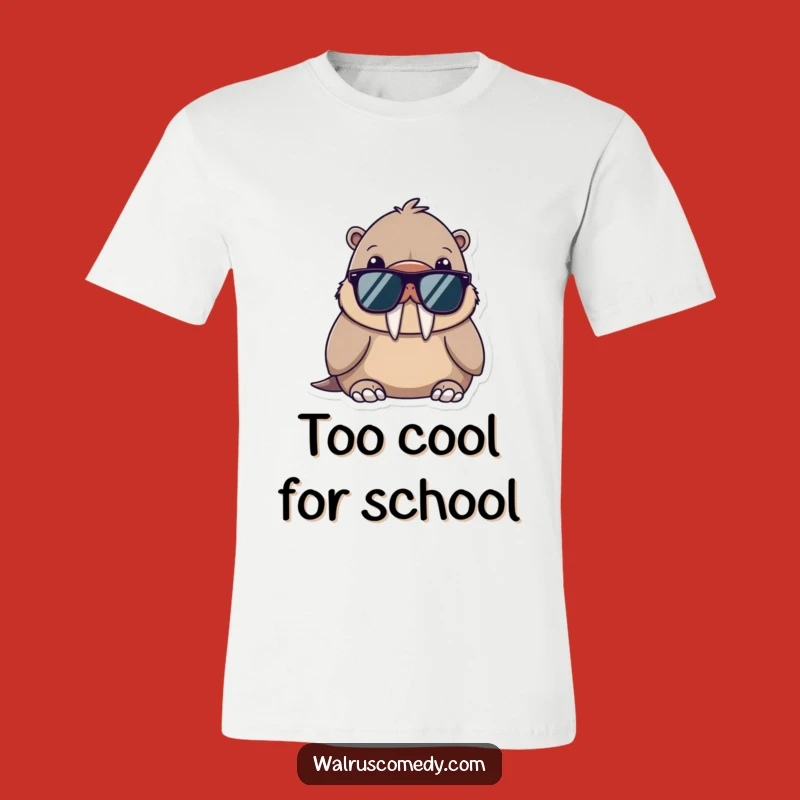 Funny Kawaii Walrus Sunglasses T-Shirt: Rock Your Coolest Look!