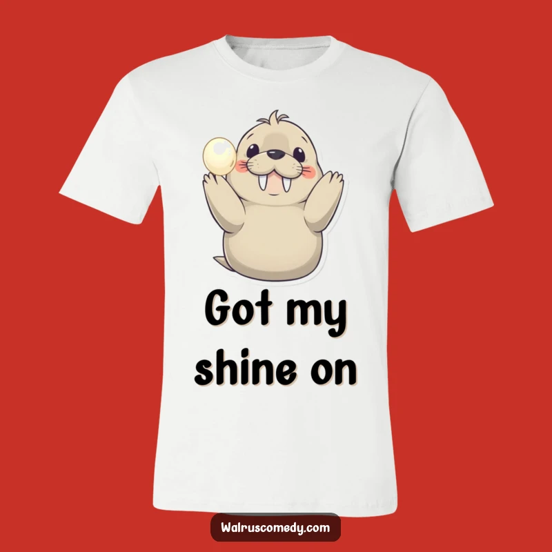 Funny Smiling Walrus T-Shirt: Pearl of Joyful Style!