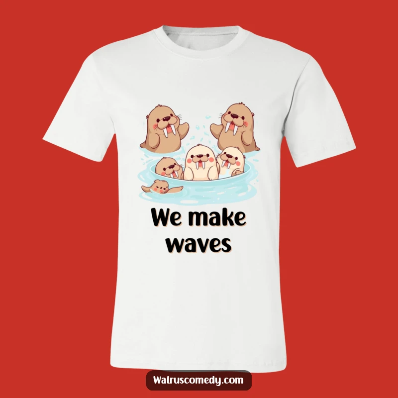 Funny Walrus T-Shirt - Splash Party Crew, Awesome Gift for Friends