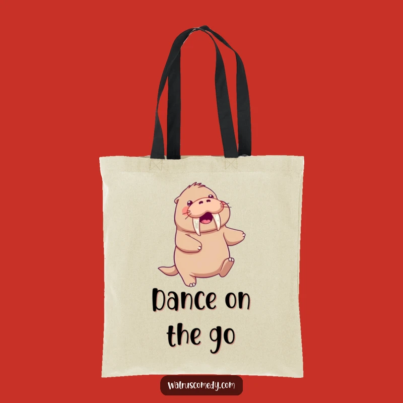 Funny Kawaii Walrus Tote Bag - Carry Your Dance Moves!