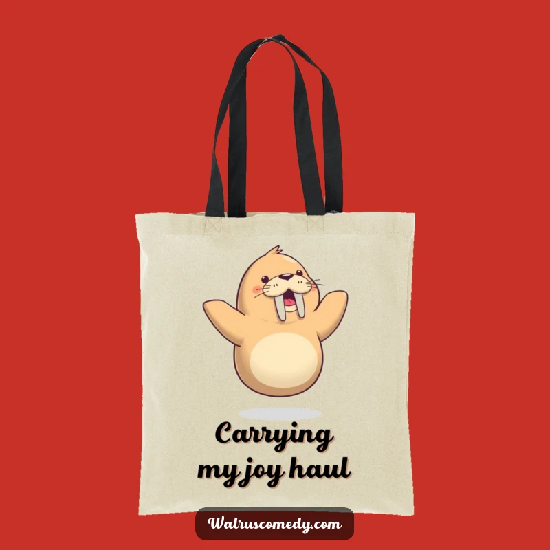 Funny Walrus Dance Tote Bag: Carry Joy, Whimsical Gift!