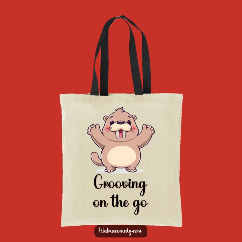 Funny Walrus Happy Dance Tote Bag - Carry Your Celebration!
