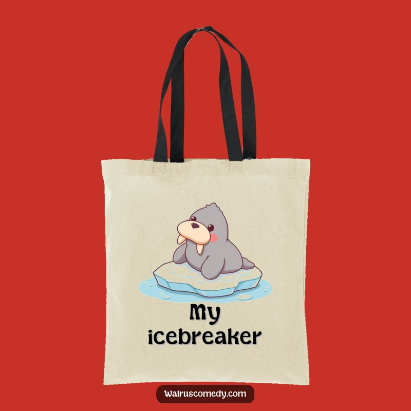 Funny Walrus Sliding Tote Bag: Hilarious Arctic Accessory Gift